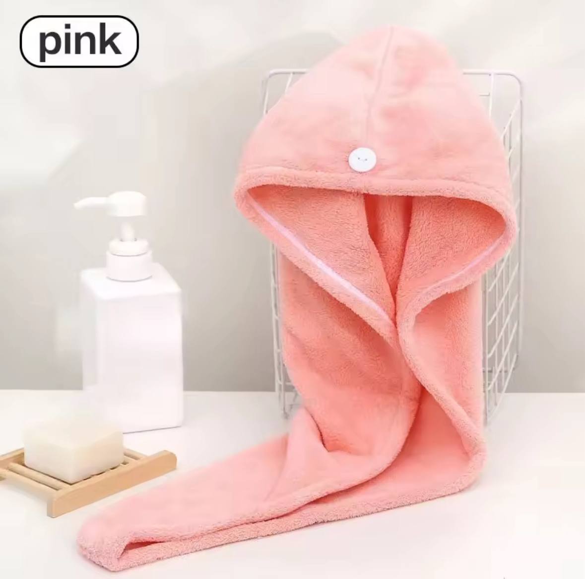 Super Absorbent Hair Towel Wrap – Quick-Dry, Frizz-Free & Secure Fit