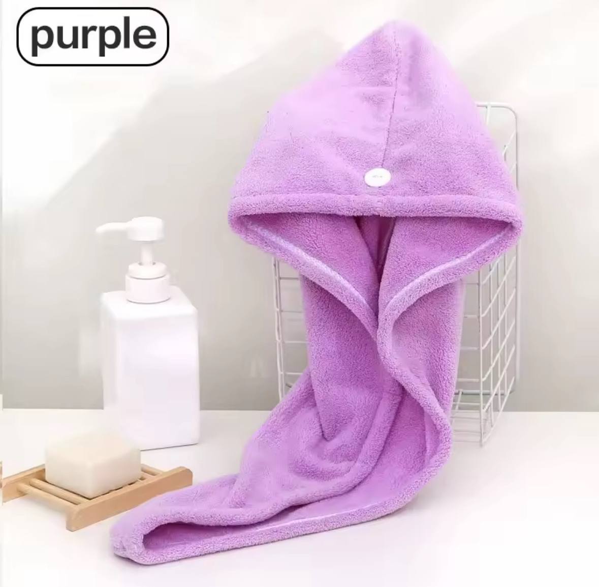 Super Absorbent Hair Towel Wrap – Quick-Dry, Frizz-Free & Secure Fit