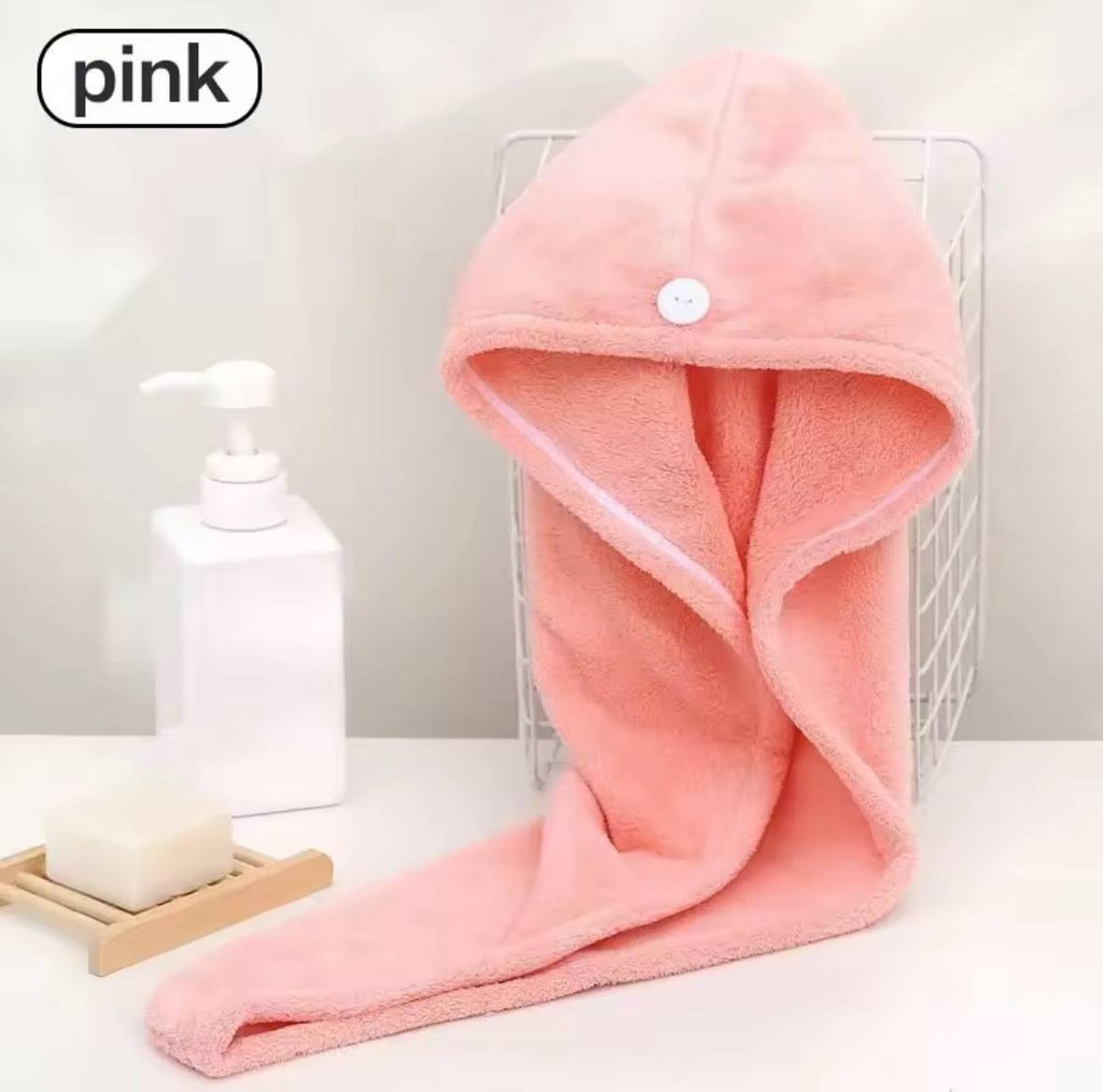 Super Absorbent Hair Towel Wrap – Quick-Dry, Frizz-Free & Secure Fit